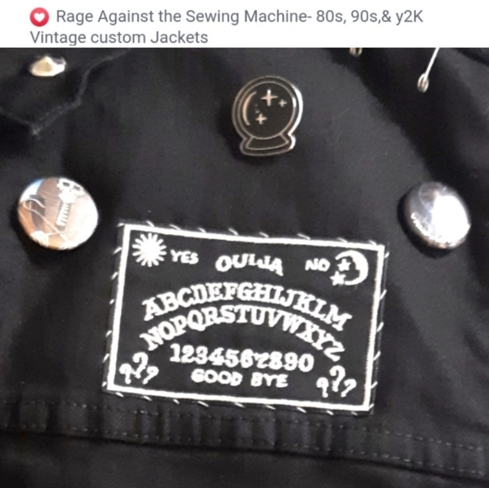 SOLD ❤️🔥Host Pick!❤️🔥Radass levis ouija board gothic horror vest! Black tag! - Picture 10 of 12